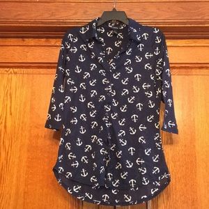 Never worn anchor button down shirt